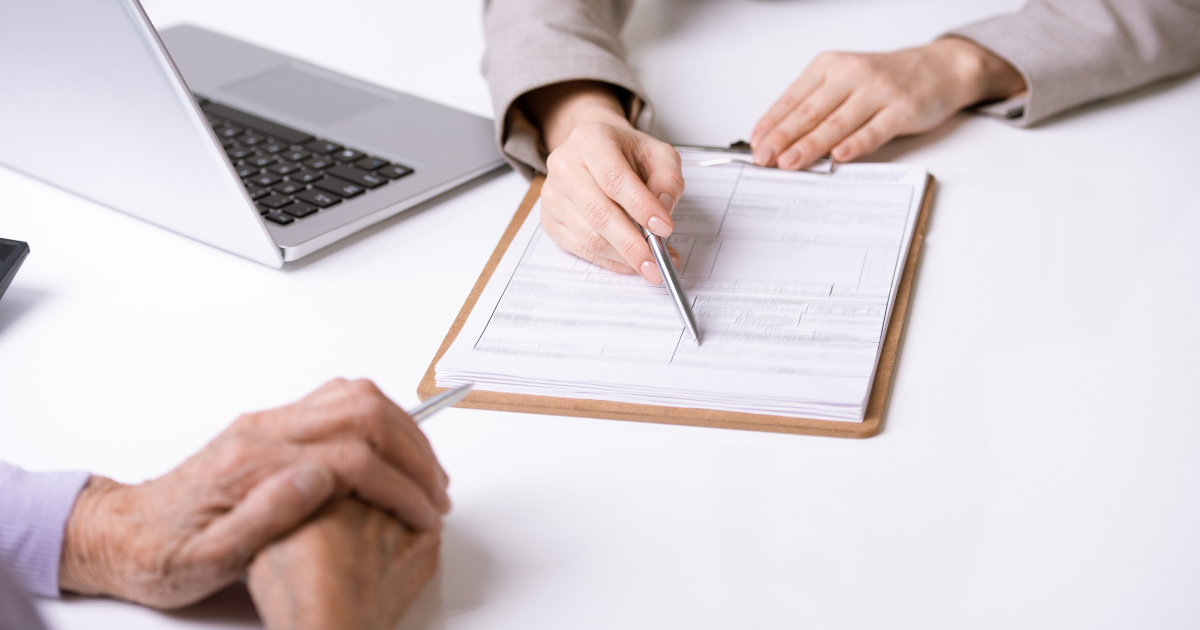 Financial advisor discussing planning with client